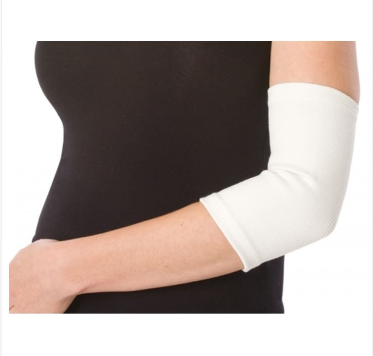 DJO - Elbow Support PROCARE® X-Large Pull-On Sleeve Elbow 11-1/2 to 13 Inch Forearm Circumference White [1/EA]