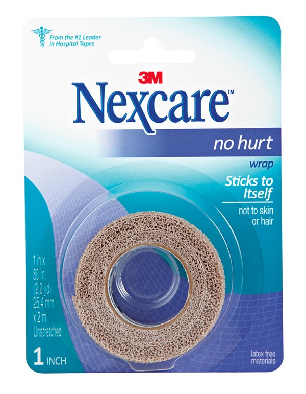 3M Company - Cohesive Bandage Nexcare™ No Hurt 1 X 80 Inch Self-Adherent Closure Tan NonSterile Standard Compression [1/EA]