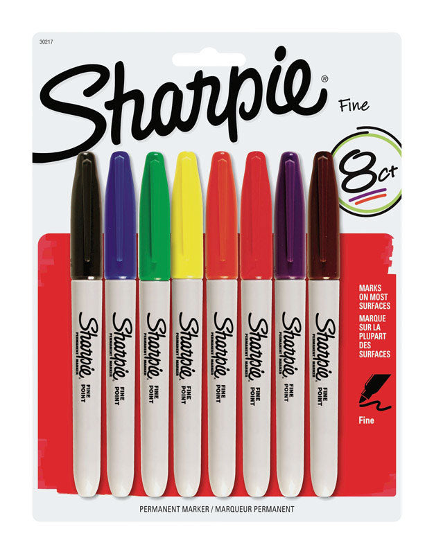 SHARPIE - Sharpie Assorted Fine Tip Permanent Marker 8 pk