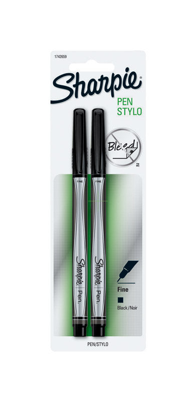 SHARPIE - Sharpie Black Pen 2 pk - Case of 6