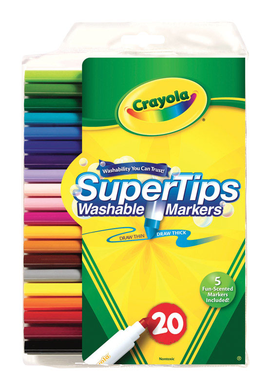 CRAYOLA - Crayola SuperTips Assorted Fine Tip Markers 20 pk