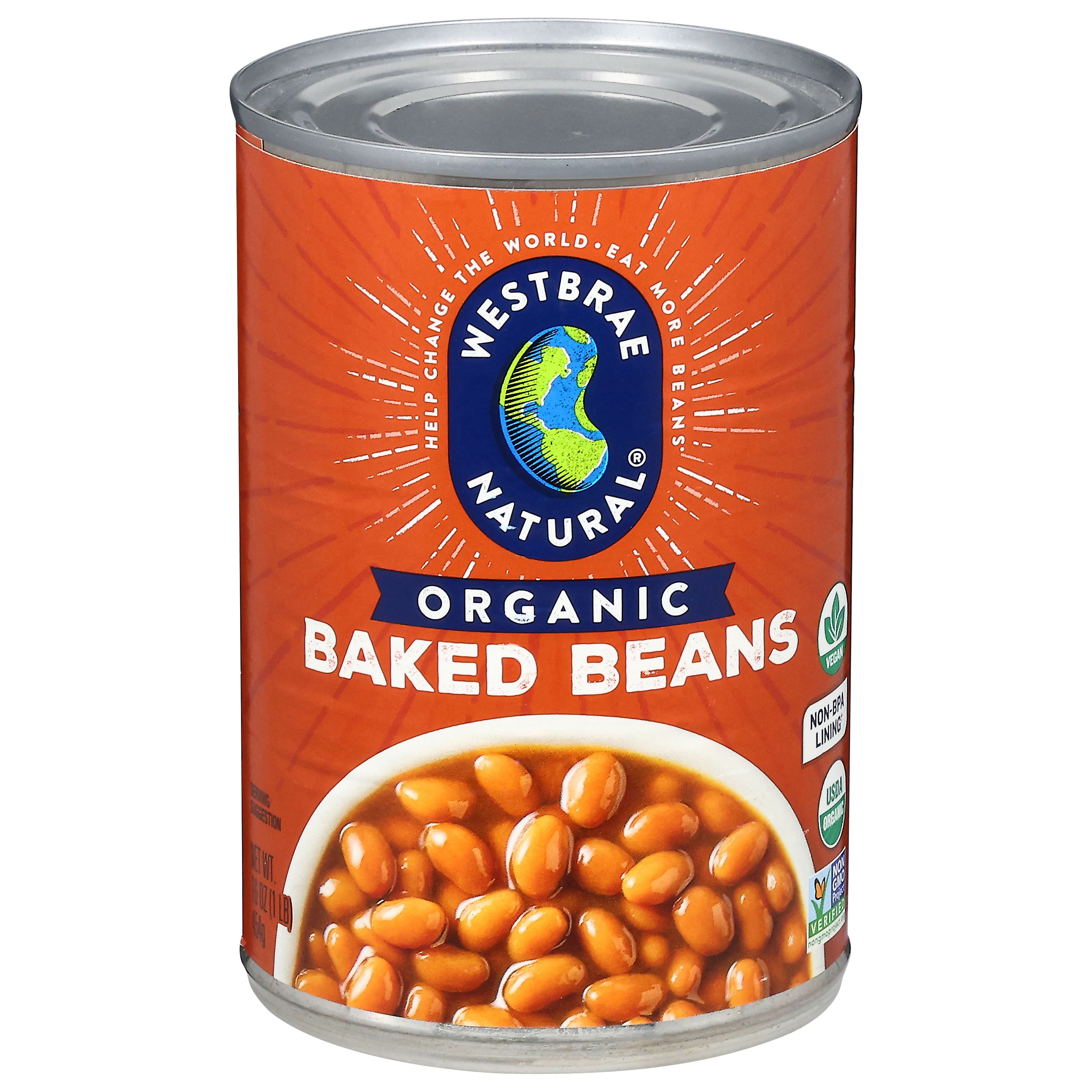 Westbrae Natural Organic Baked Beans 16 oz - Case of 12