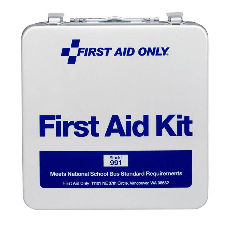 FIRST AID ONLY - 50 Person Unitized Metal Bus First Aid Kit