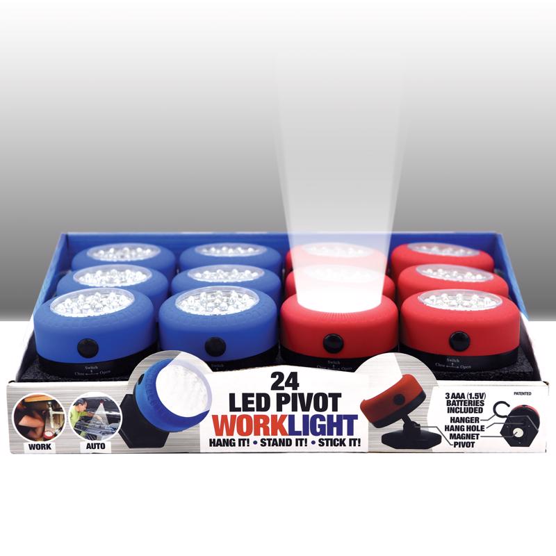 BLAZING LEDZ - Blazing LEDz Blue/Red LED Work Light - Case of 12
