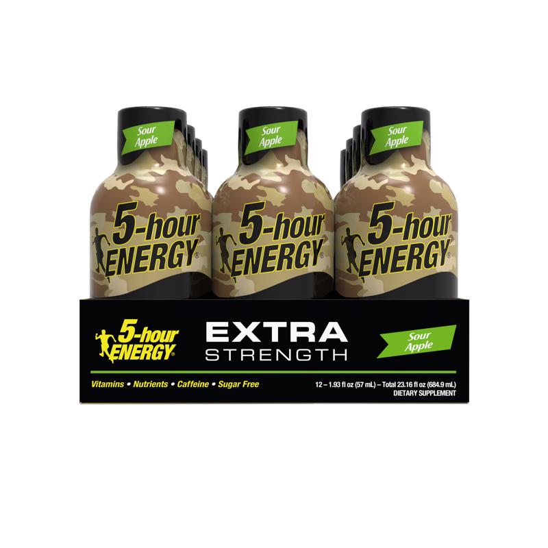5-HOUR ENERGY - 5-hour Energy Extra Strength Sugar Free Sour Apple Energy Shot 1.93 oz - Case of 12