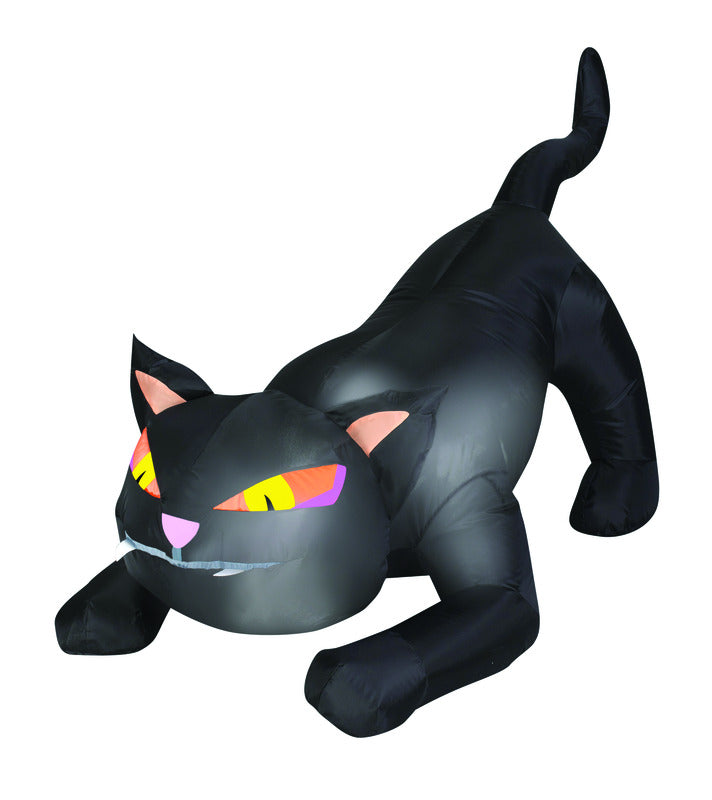 GEMMY - Gemmy Airblown 4 ft. LED Prelit Black Cat Inflatable