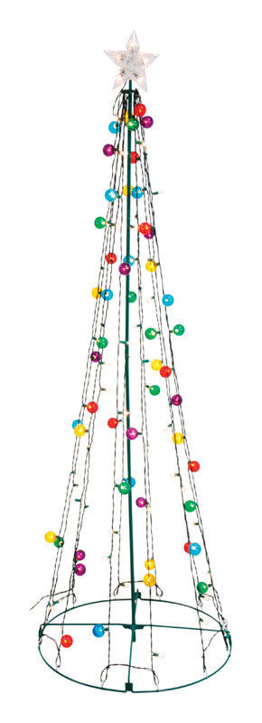 SIENNA - Sienna Incandescent Multi Twinkling String Tree 6.5 ft. Yard Decor