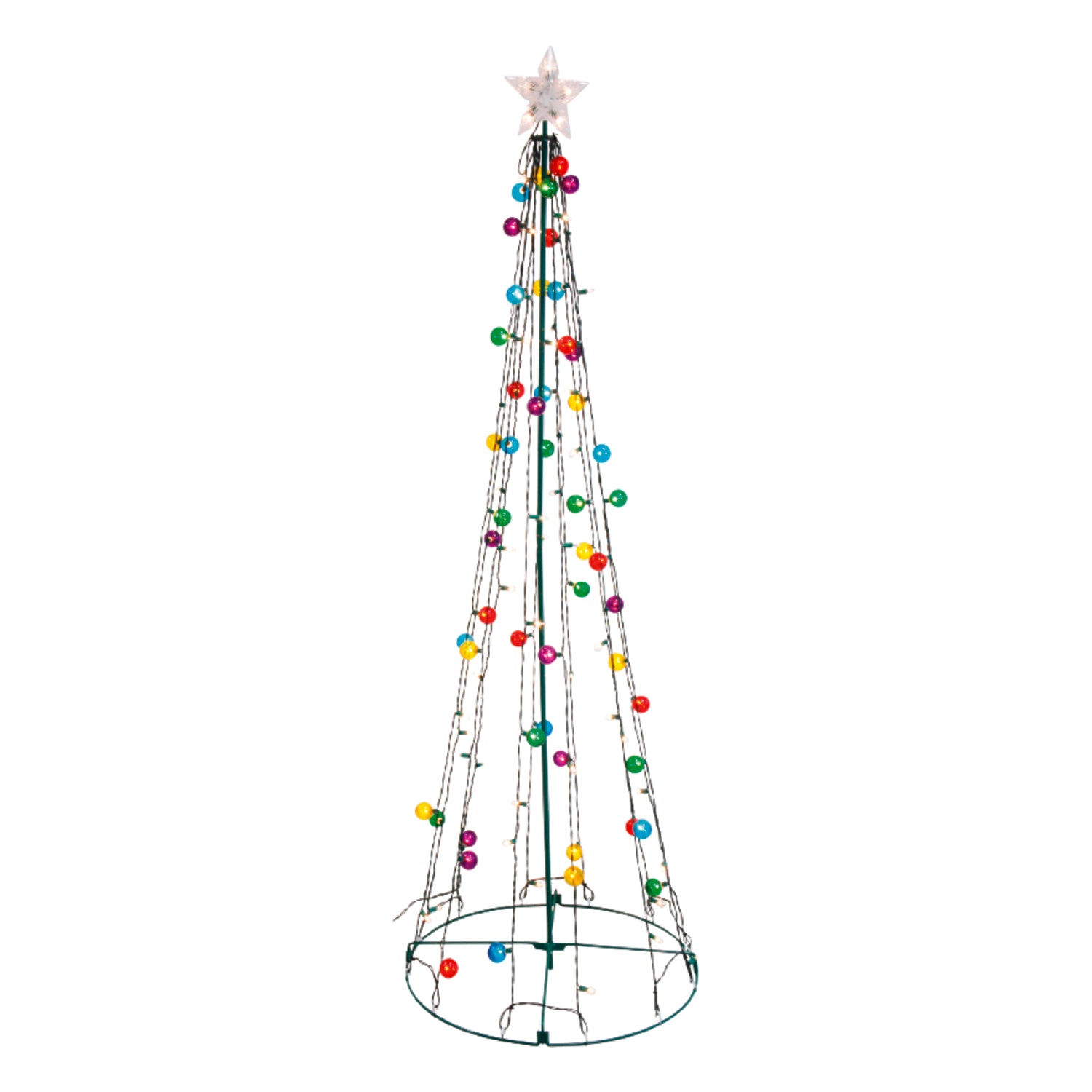 Sienna Incandescent Multi Twinkling String Tree 6.5 ft. Yard Decor