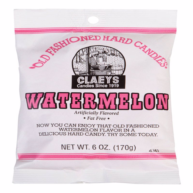 CLAEYS CANDIES - Claeys Old Fashioned Watermelon Hard Candy 6 oz