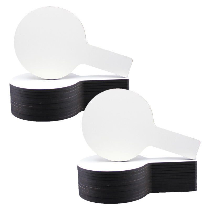 FLIPSIDE PRODUCTS - Mini Dry Erase Answer Paddles, 5" x 9", 12 Per Pack, 2 Packs