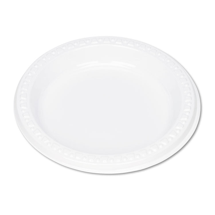 Tablemate - Plastic Dinnerware, Plates, 6" dia, White, 125/Pack
