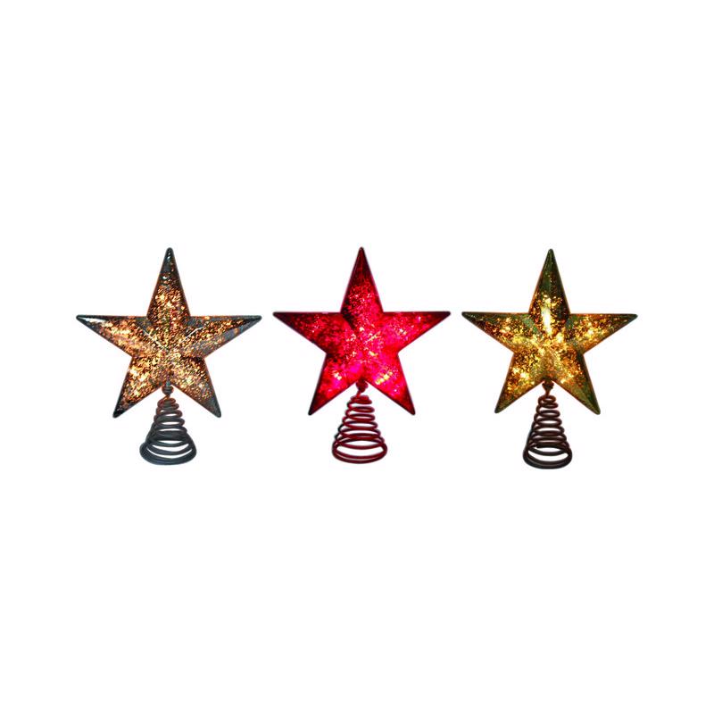 CELEBRATIONS - Celebrations Assorted Mercury Star Tree Topper 8.5 in. - Case of 6