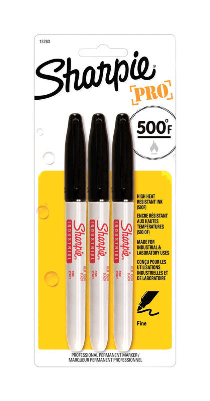 SHARPIE - Sharpie Pro Black Fine Tip Permanent Marker 3 pk