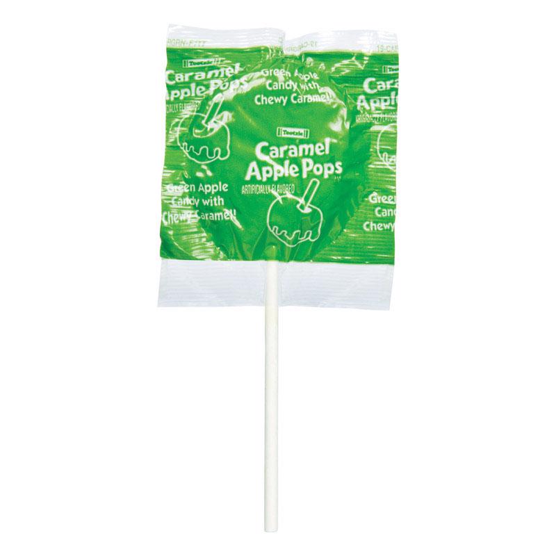 TOOTSIE - Tootsie Caramel Apple Pops Green Apple, Caramel Lollipop - Case of 48