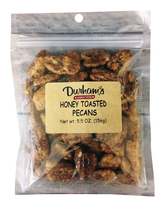 DURHAMS - Durhams Honey Toasted Pecans 5.5 oz Bagged - Case of 12