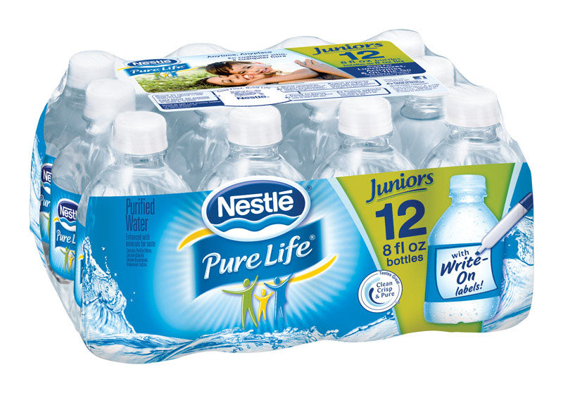 NESTLE WATERS - Nestle Waters Pure Life Bottled Water 8 oz 12 pk - Case of 2