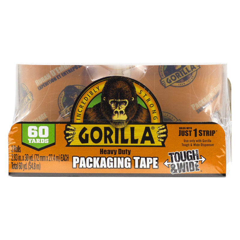 GORILLA - Gorilla 2.88 in. W X 60 yd L Tape Clear