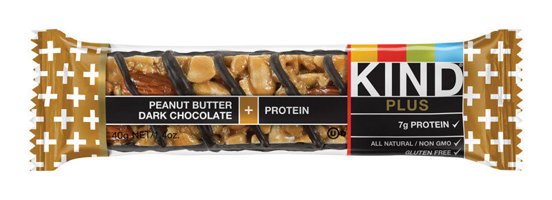 KIND - KIND Plus Peanut Butter Dark Chocolate Granola Bar 1.4 oz Packet - Case of 12