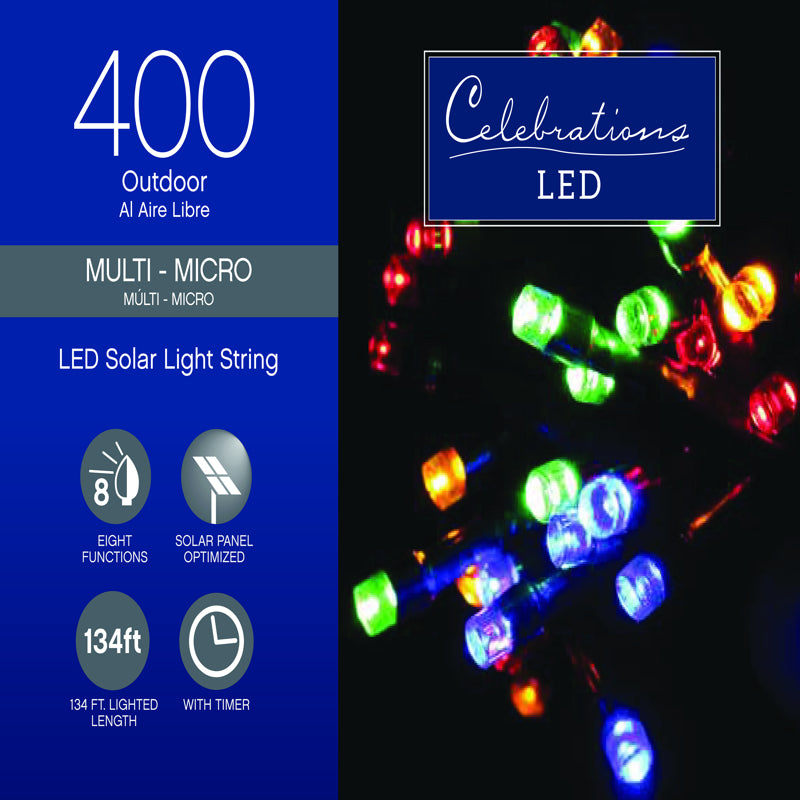 CELEBRATIONS - Celebrations LED Micro Multicolored 400 ct String Christmas Lights 134 ft. - Case of 4