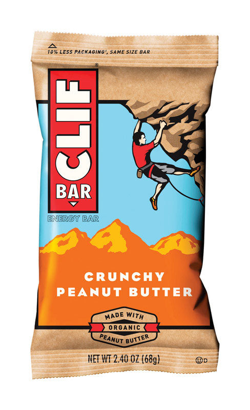 CLIF BAR - Clif Bar Crunchy Peanut Butter Energy Bar 2.4 oz Pouch - Case of 12