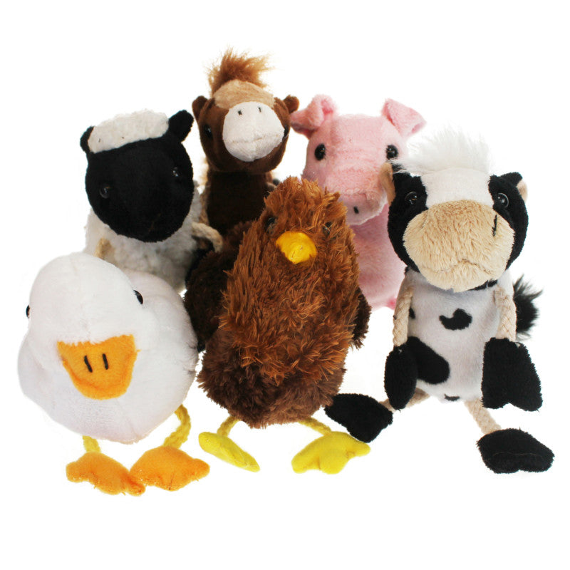 THE PUPPET COMPANY - Farm Animals Finger Puppets, Set of 6