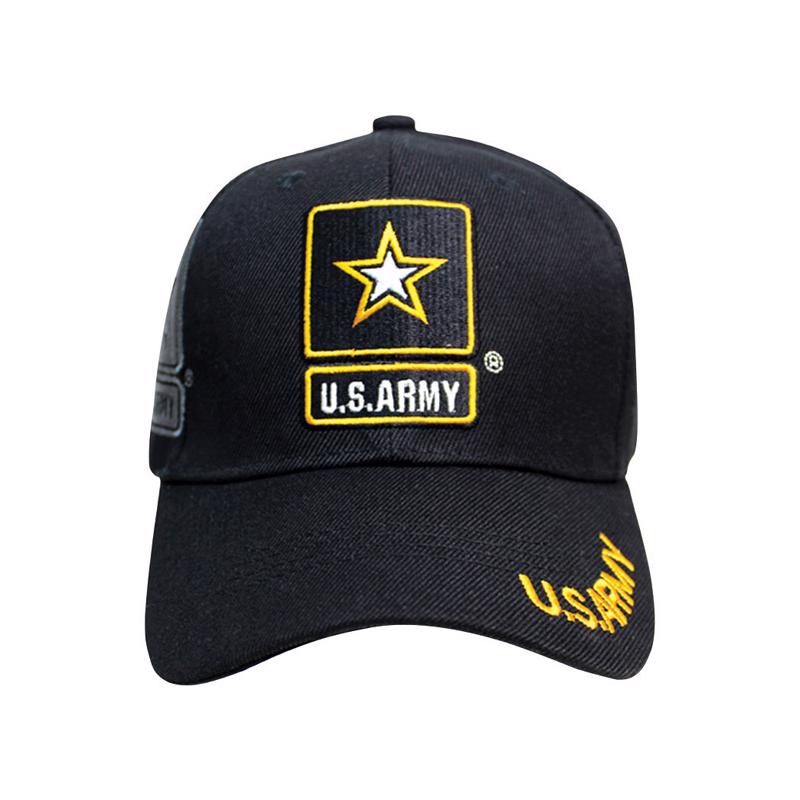 JWM - JWM U.S. Army Logo Baseball Cap Black One Size Fits All - Case of 6