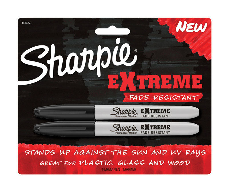 SHARPIE - Sharpie Extreme Black Fine Tip Permanent Marker 2 pk - Case of 6