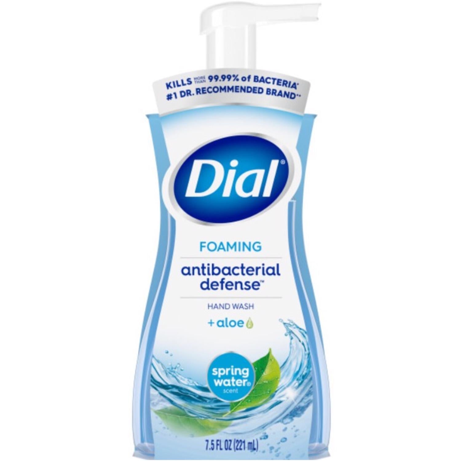 Dial Complete Spring Water Scent Antibacterial Foam Hand Soap 7.5 oz - Case of 6