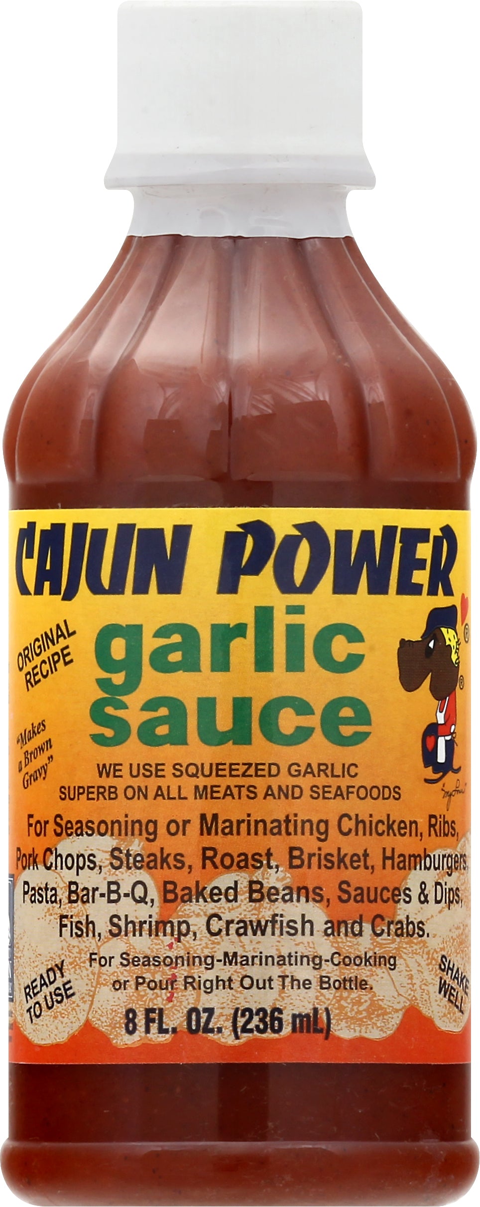 Cajun Power Original Recipe Garlic Sauce 8 oz - Case of 12