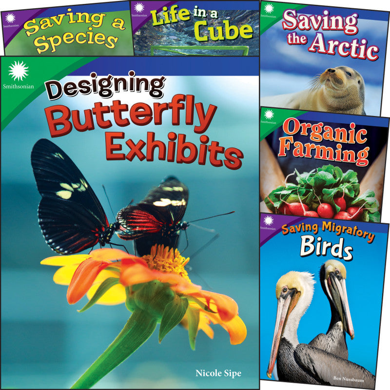 TEACHER CREATED MATERIALS - Smithsonian Informational Text: Animals & Ecosystems 6-Book Set, Grades 4-5