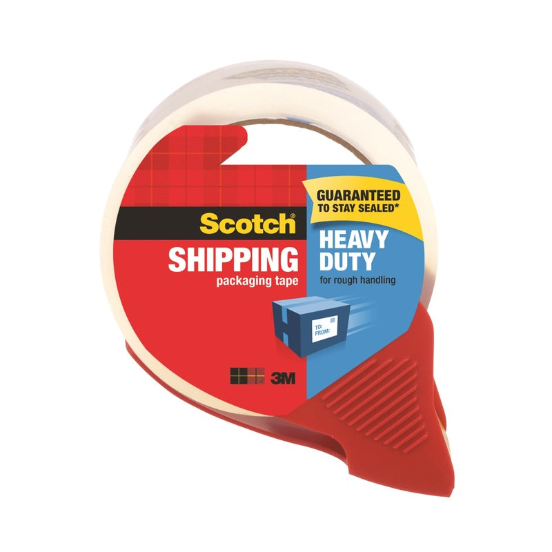 3M - 3M Scotch 1.88 in. W X 38.2 yd L Heavy Duty Packaging Tape Clear [3850S-RD-12GC]