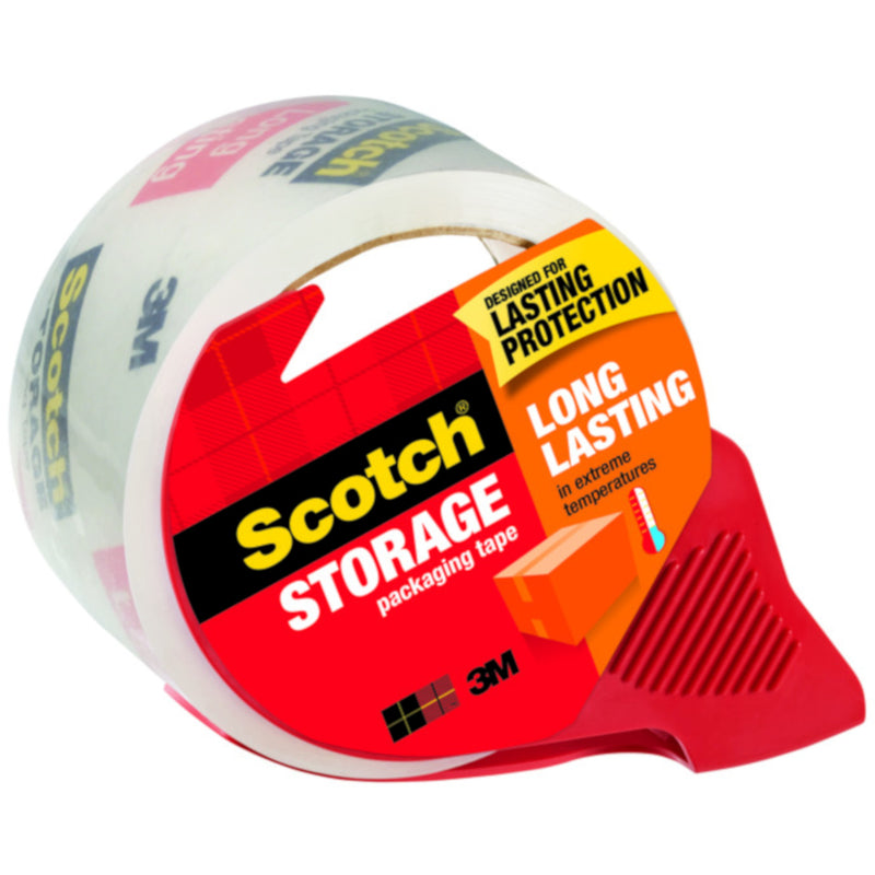 3M - 3M Scotch 1.88 in. W X 54.6 yd L Heavy Duty Packaging Tape Clear [3650-RD-12GC]