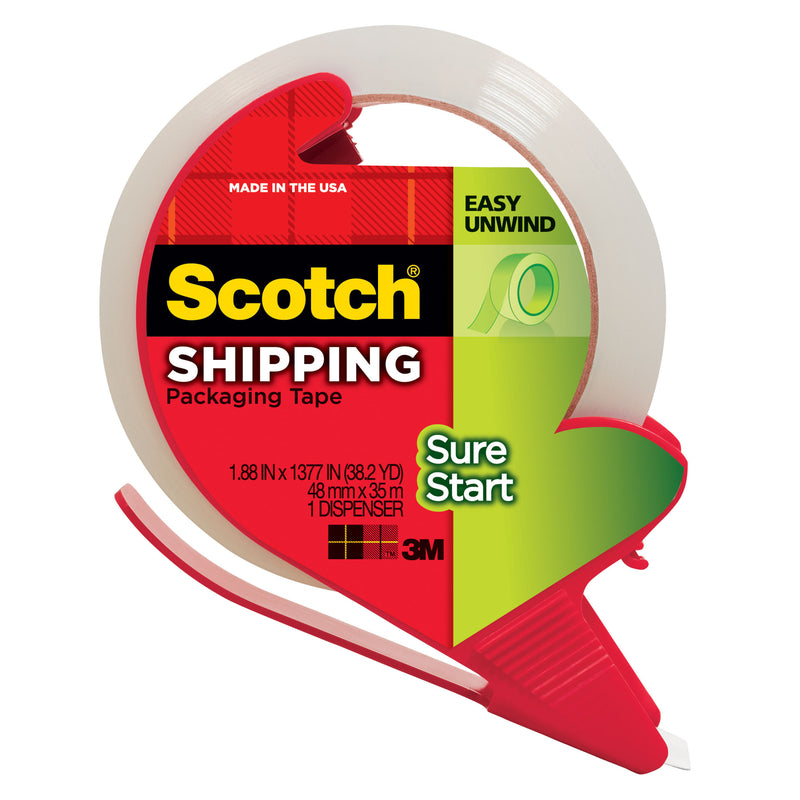 3M - 3M Scotch 1.88 in. W X 38.2 in. L Heavy Duty Packaging Tape Clear