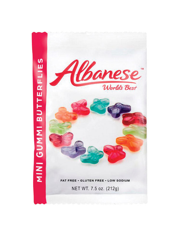 ALBANESE - Albanese Assorted Gummy Butterflies Candy 7.5 oz - Case of 12