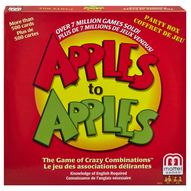 MATTEL - Mattel Apples to Apples Card Game Plastic Multicolored