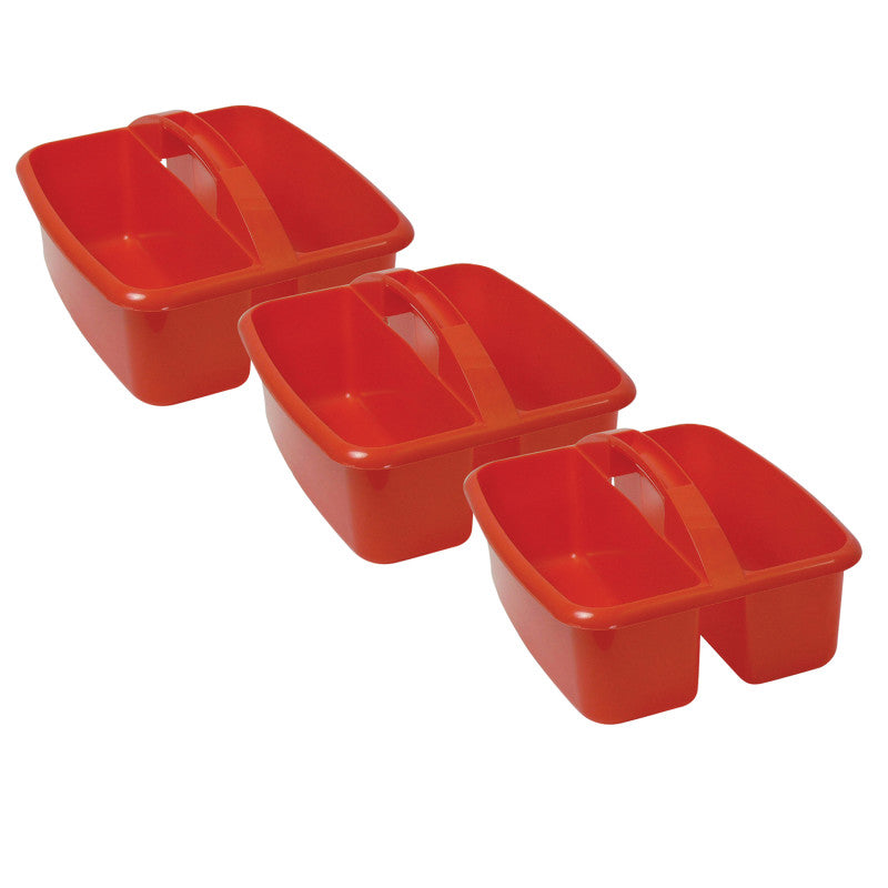 ROMANOFF - Large Utility Caddy, Red, Pack of 3