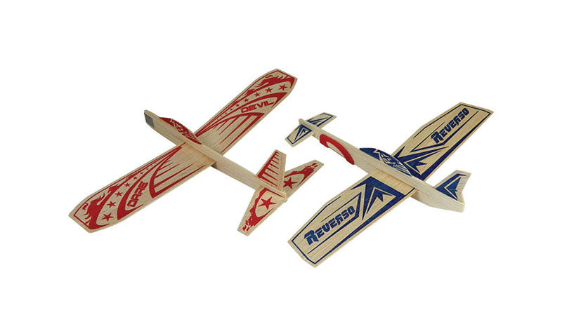 PAUL GUILLOW - Paul Guillow Super Hero Glider Plane Balsa Wood Natural 2 pc - Case of 12