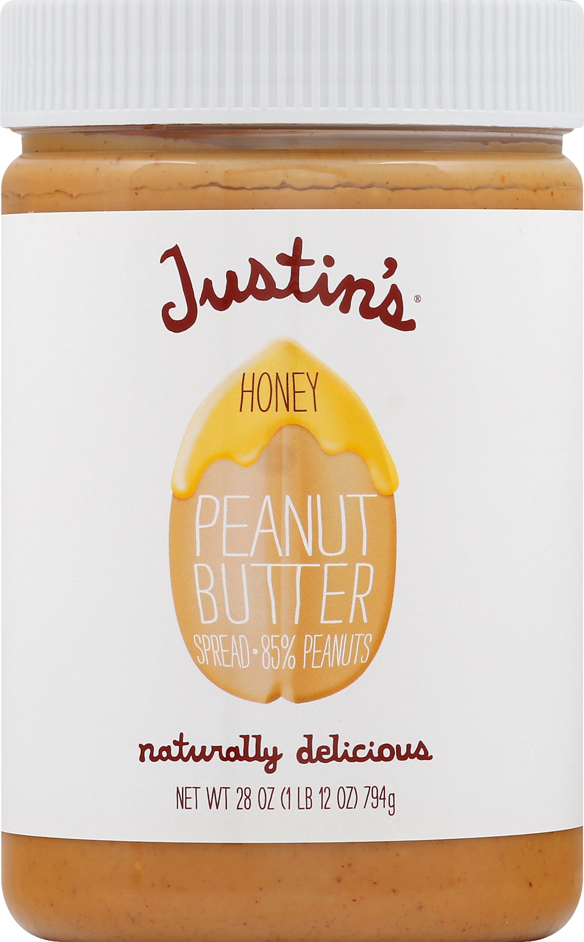 Justin's Honey Peanut Butter Spread 28 oz - Case of 6