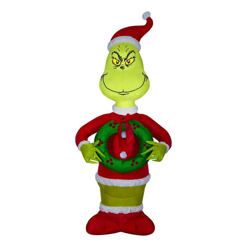 GEMMY - Gemmy Airblown Santa Grinch 3.5 ft. Inflatable