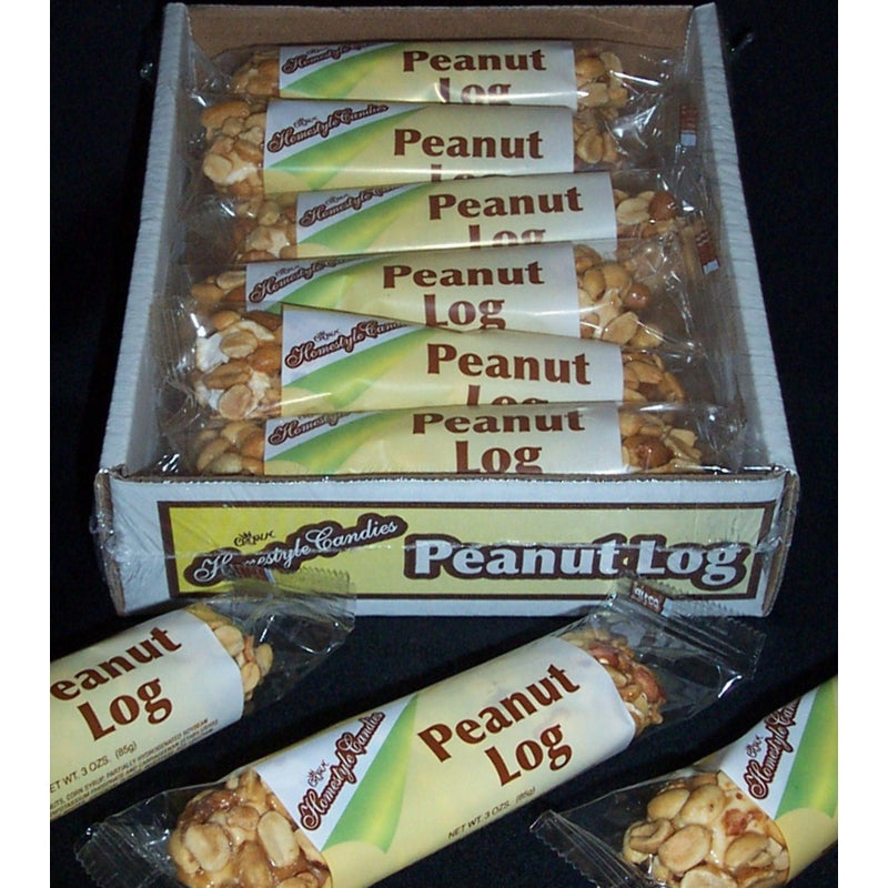 CROWN - Crown Homestyle Candies Peanut Log Roll 3 oz - Case of 12