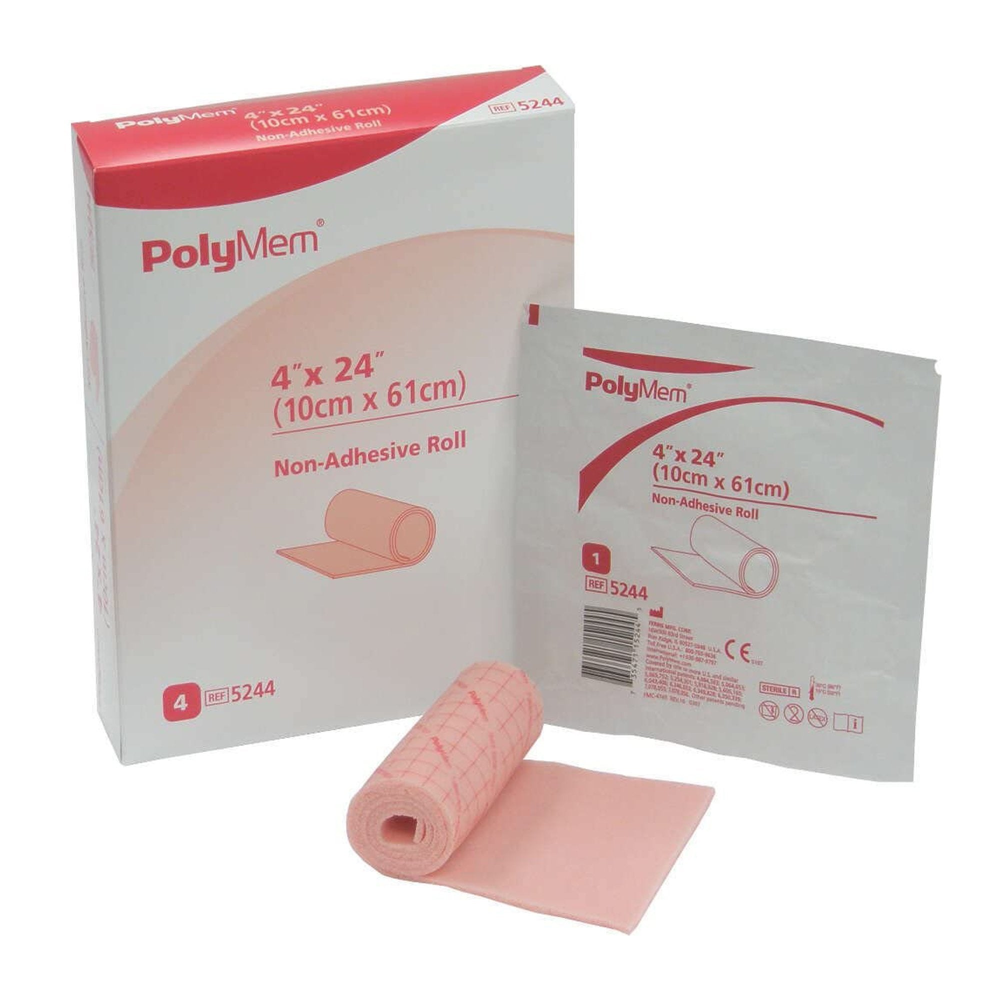 Ferris Manufacturing - Foam Dressing PolyMem® 4 X 24 Inch Without Border Film Backing Nonadhesive Roll Sterile [1/EA]