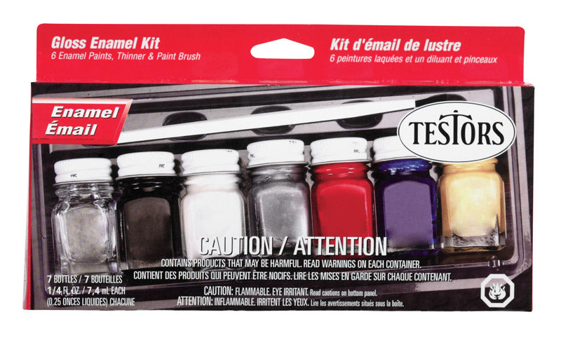 TESTORS - Testors Gloss Assorted Hobby Paint 0.25 oz [9115X]