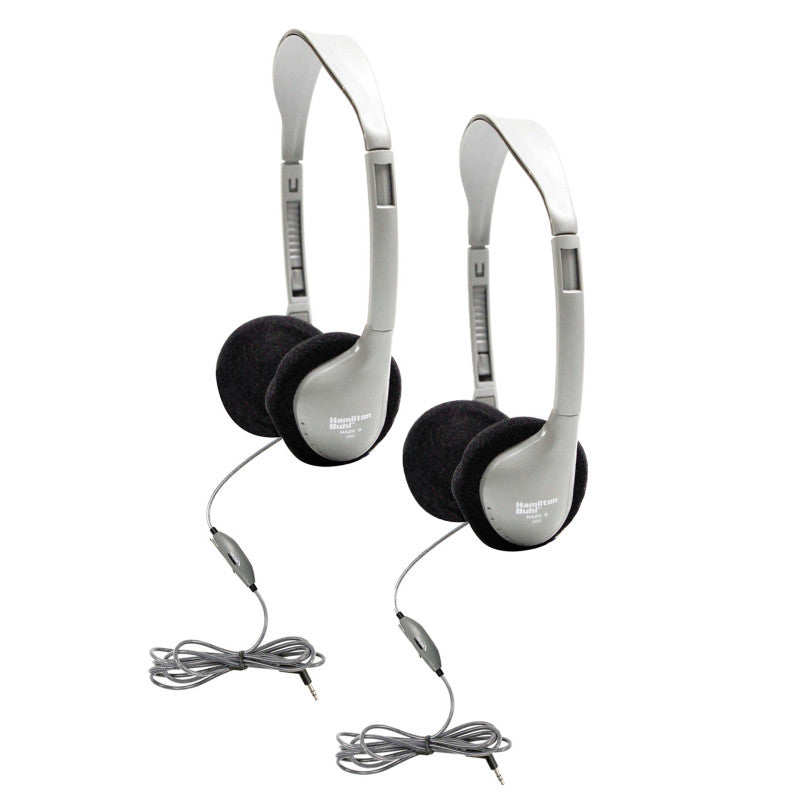 HAMILTONBUHL - SchoolMate™ On-Ear Stereo Headphone with In-Line Volume Control, Pack of 2