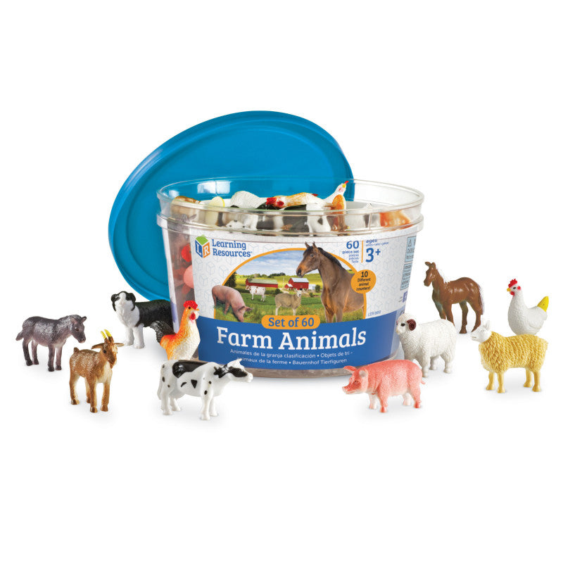 LEARNING RESOURCES - Farm Animal Counters, Set of 60