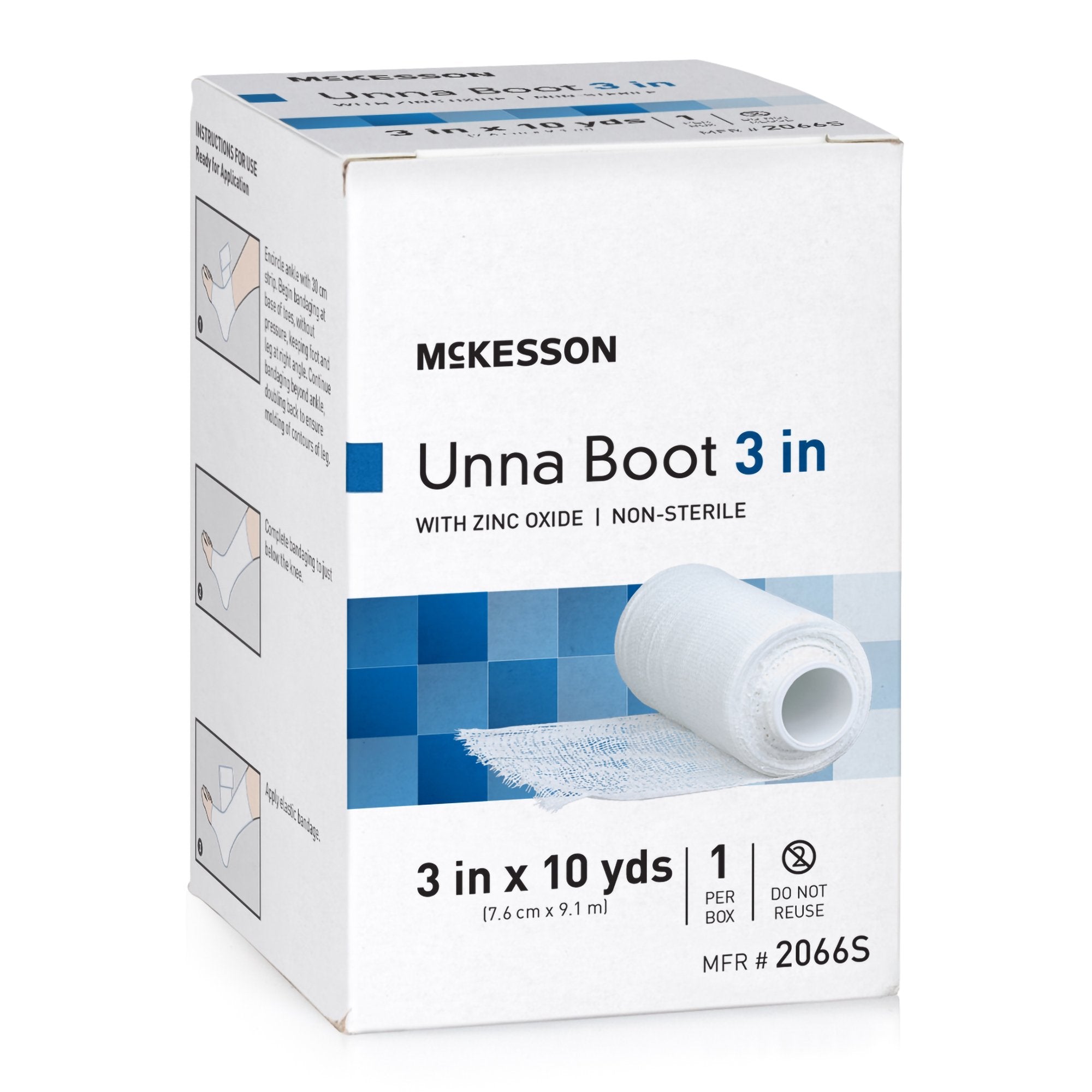 McKesson Brand - Unna Boot McKesson Zinc Oxide 3 Inch X 10 Yard [1/EA]