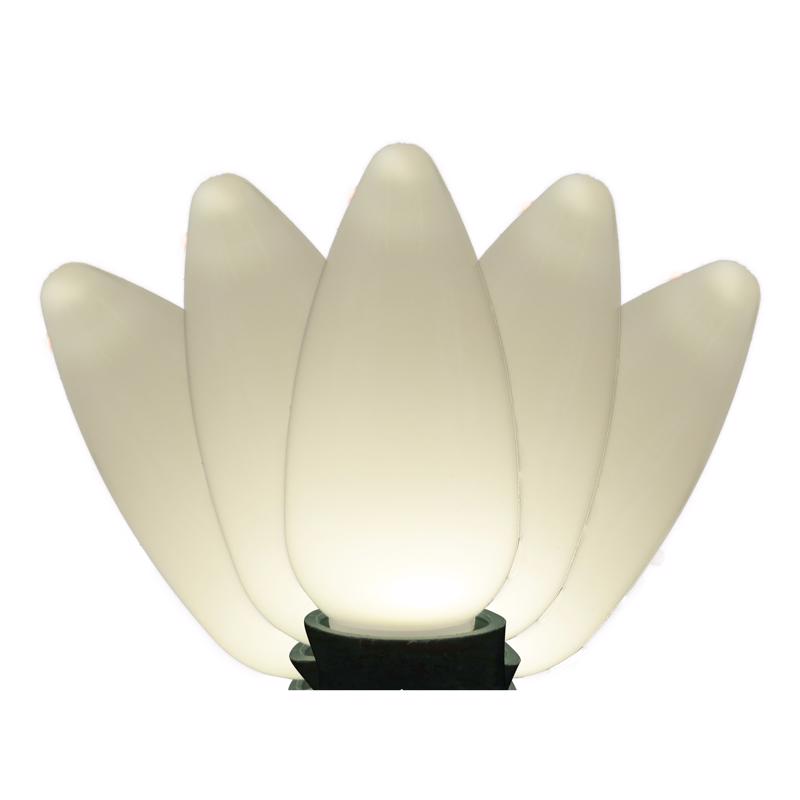 HOLIDAY BRIGHT LIGHTS - Holiday Bright Lights LED C9 White 25 ct Replacement Christmas Light Bulbs