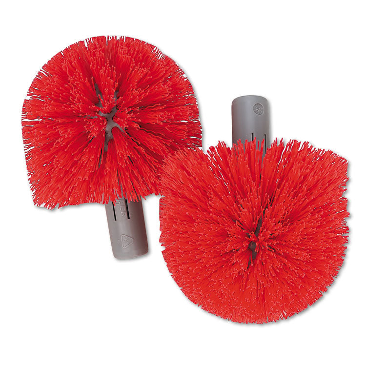 Unger - Replacement Heads for Ergo Toilet-Bowl-Brush System, Red, 2/Pack, 5 Packs/Carton