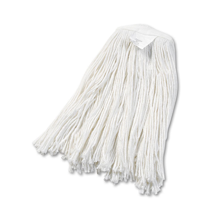 Boardwalk - Cut-End Wet Mop Head, Rayon, No. 20, White, 12/Carton