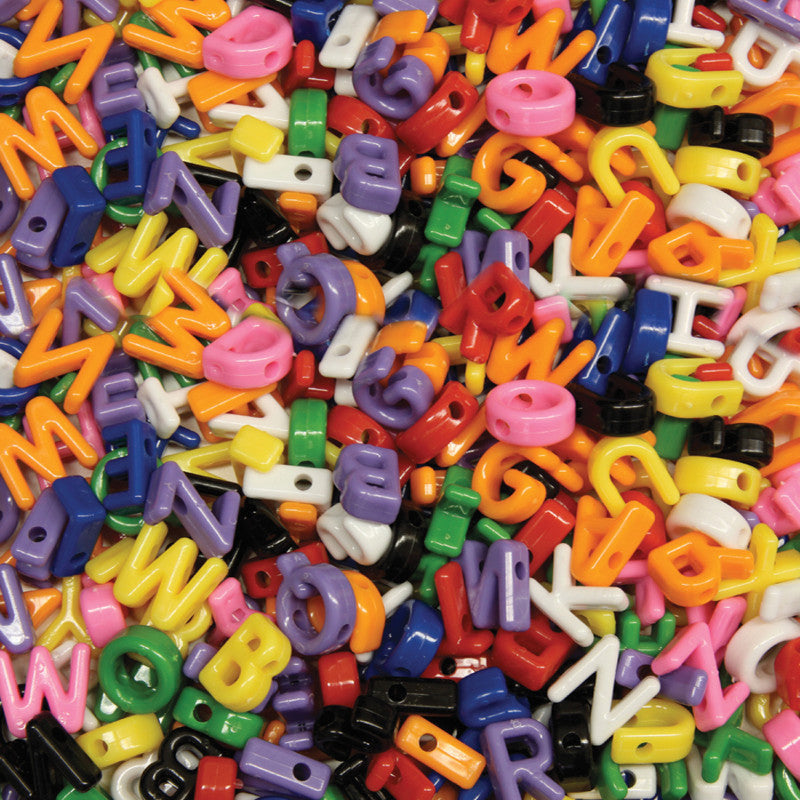 CREATIVITY STREET - Shaped Beads, Upper Case Letters, Approx. 7/8", 288 Pieces