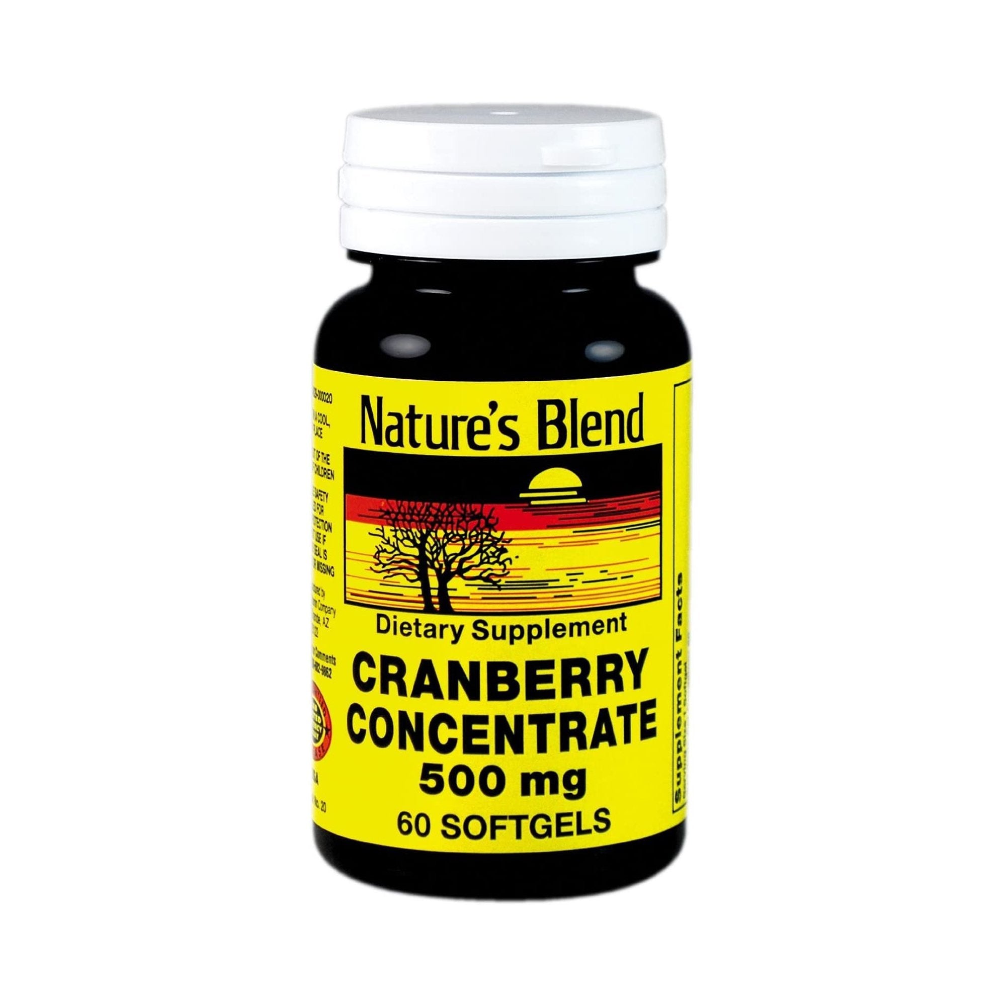 National Vitamin Company - Herbal Supplement Nature's Blend Cranberry Concentrate 500 mg Strength Softgel 60 per Bottle Cranberry Flavor [1/BT]